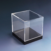 Bureau transparent de personnalisation d'usine de Source avec la boîte d'affichage acrylique de figurine d'action de voiture de modèle de base pour la collection de maison
