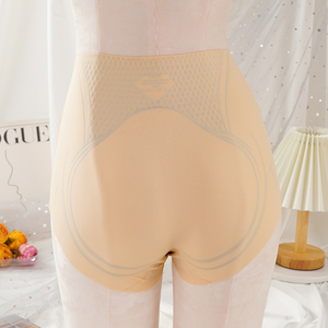 Bragas De Cintura Alta para mujer, levantador De glúteos, cuerpo De moldeador, bragas De Control, ropa interior posparto, bragas finas De seda helada De cintura alta - Product Image 6