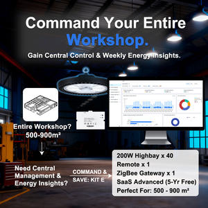 <span class=keywords><strong>150w</strong></span> ufo हाई बे लाइट के साथ एमलेक स्मार्ट माइक्रोवेव सेंसर स्मार्ट एलईडी लाइट सिस्टम - Product Image 1
