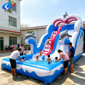 <span class=keywords><strong>Toboggan</strong></span> aquatique gonflable commercial <span class=keywords><strong>avec</strong></span> <span class=keywords><strong>piscine</strong></span>, toboggans aquatiques gonflables pas chers pour enfants - Product Image 4