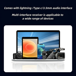 מיקרופון דש אלחוטי F16 One-To-One מסוג קונדנסר לטלפונים אנדרואיד, להקלטות חיות בחוץ, ראיונות וולוגים - Product Image 6