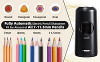 Taille-crayon astronomique électrique entièrement automatique USB Tenwin pour crayons 7-11.5CM Droven par batterie au lithium