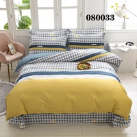 100% coton Housse de Couette Maison 4 Pièces Lit Feuille Ensemble Qualité Couette Ensemble de Literie textile de maison