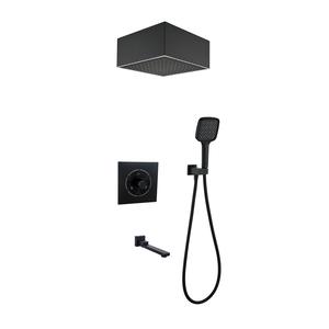 Скрытый монтаж, термостат, душевая система с тропическим душем, 3 режима, для ванной комнаты - Product Image 1