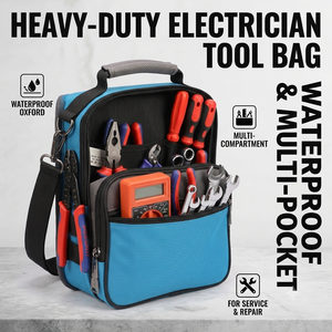 Electrician <b>Tool</b> <b>Bag</b> with Shoulder Strap ,Waterproof Multi-Compartment Service <b>Tool</b> Backpack for Repair & Installation - Product Image 1