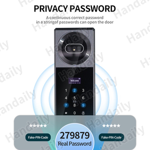 Handaily Multi-Language Face Recognition Tuya Wifi Door Lock Lock Anti-Peeking Easy to Install Video <strong>Intercom</strong> Smart Locks - Product Image 6