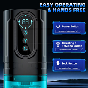 Masturbatore Maschile Automatico Telescopico con Funzione di Spinta, Rotazione e Suzione, Giocattolo Sessuale per Adulti - Product Image 5