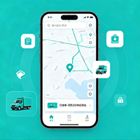 Positionnement en temps réel des camions proches, développement d'un système de gestion des marchandises pour le transport/déplacement/distribution de marchandises dans la même ville