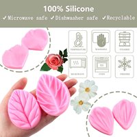 Homesun Gumpaste Fleur Silicone Veinage Rose Veiné Fondant Gomme Pâte Pivoine Moule Plumeria Daisy Orchidée Moules Sucre Artisanat Gâteau C