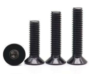 LeGood Stainless Steel Zinc Plated Hex <b>Flat</b> Head Machine <b>Screw</b> M2.5 Thread 4mm Length - Product Image 3