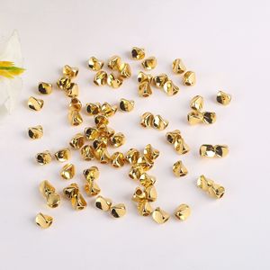 Perles torsadées irrégulières couleur or, 4x3x1,5 mm, plaquées cuivre, perles d'espacement en vrac pour la fabrication de bijoux DIY - Product Image 2