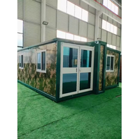 Maison conteneur extensible 20FT 40FT, modulaire préfabriquée en acier, portable, avec salon et atelier, garantie incluse