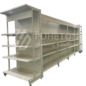 아메리칸 스타일 슈퍼마켓 랙 헤비 듀티 양면 직립 소매 선반 금속 슈퍼마켓 선반 - Product Image 5