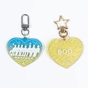 Trendy Glitter-Infused Acrylic Key Pendants with Blank Surface for Hotel Motel Use & Handmade Craft Projects - Product Image 4