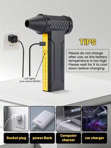 Ventilador Turbo Violento con Motor sin Escobillas, Soplador de Aire Eléctrico de 10000mAh, Mini Soplador de Aire Jetdry, Herramientas Potentes para Limpiar el Polvo del Coche - Product Image 2