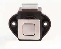 Accessoires durables pour camping-car : Serrure à bouton carré en métal Guweite, verrou à pression pour tiroirs et portes d'armoires de bateaux et de camping-cars