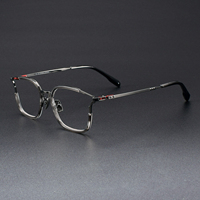 Monture de lunettes optiques haut de gamme en acétate de titane de Shenzhen, verres de prescription personnalisés pour myopie