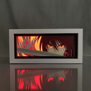 กล่องไฟอะนิเมะรุรุรนิเคนชินสำหรับตกแต่งห้องนอนเด็กเปลี่ยนสีกล่องไฟมังงะตกแต่งข้างเตียงกระดาษตัดแสง - Product Image 3