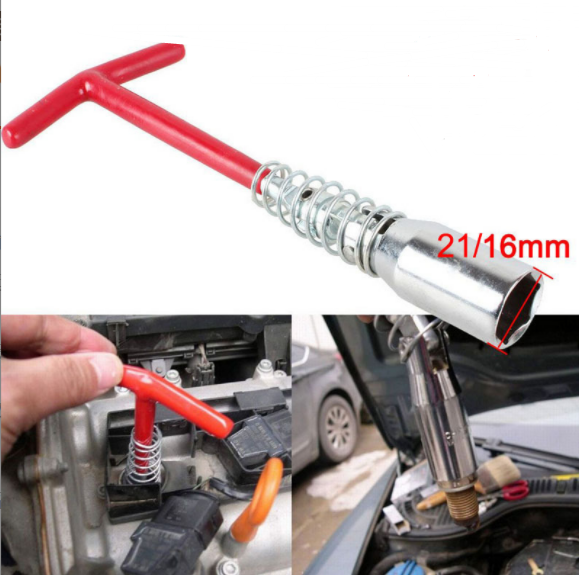 T-type universal spark plug socket wrench spark plug wrench with spring spark plug
