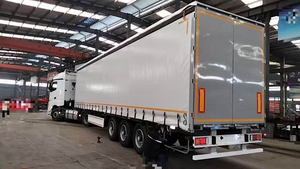 Semi-remorque à rideaux latéraux personnalisable de 120 m³ à 130 m³ pour le transport de marchandises, fourgon sec, 3 essieux, 4 essieux, 5 essieux - Product Image 4