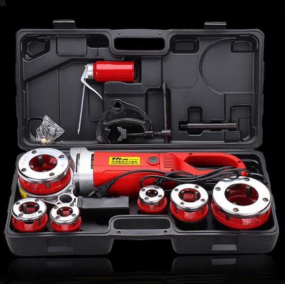 Portable Handheld Electric Threading Machine Use