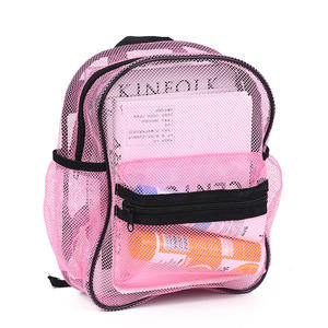 Sac à dos d'école pour enfants à haute capacité de charge, sac de plage transparent simple, fermeture éclair, certifié CPC, sac à dos en maille Oxford pour l'école et la plage - Product Image 6