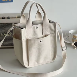 Bolsa de lona gruesa, bolso de mano, bolso cruzado, bolso práctico, para compras, ocio - Product Image 4