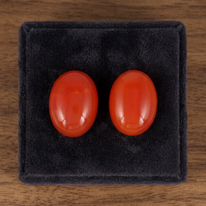 Carnelian Naranja Natural, Cabujón Ovalado de 10x14MM, Piedras Preciosas Sueltas, Certificado Gopika, Precio al por Mayor, Lote de Gemas de Carnelian con Corte Ovalado - Product Image 3