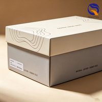Caja de Zapatos de Cartón Resistente con Tapa y Base Personalizadas, Superficie Mate Natural, Gran Capacidad de Carga
