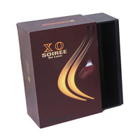 Caja de Regalo de Lujo para Whisky y Vodka al por Mayor con Laminación Mate, Diseño de Doble Puerta, Logotipo Personalizado en Lámina Dorada, Embalaje Reciclable