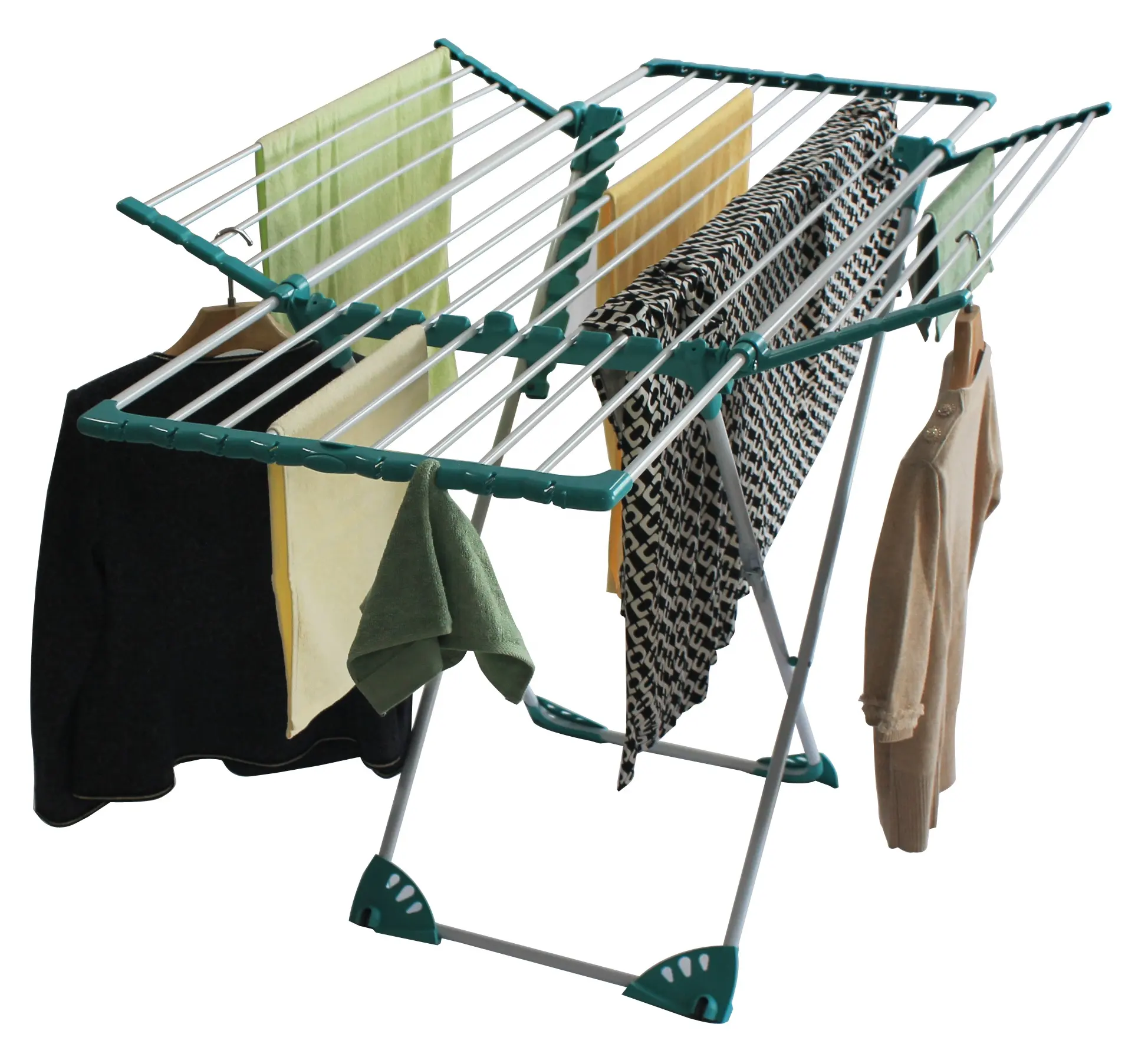 27M Big Laundry Space Deluxious Clothes Hanger Airer Dryer Rack Free Standing Clothesline