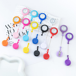 <span class=keywords><strong>Montre</strong></span> d'infirmière DIY perlée, en caoutchouc souple extensible, lumineuse, 37 mm, pratique à suspendre, <span class=keywords><strong>montre</strong></span> <span class=keywords><strong>de</strong></span> <span class=keywords><strong>poche</strong></span> <span class=keywords><strong>pour</strong></span> médecins et étudiants, facile à clipser - Product Image 1