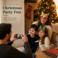 Nouvelles lunettes décoratives de Noël transfrontalières pour adultes et enfants, idéales comme cadeaux de Noël et articles de décoration de fêtes