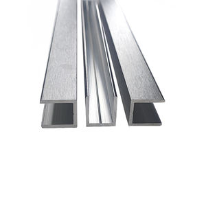 Profilé en aluminium en U pour <span class=keywords><strong>douche</strong></span> <span class=keywords><strong>de</strong></span> salle <span class=keywords><strong>de</strong></span> bain, rail <span class=keywords><strong>de</strong></span> guidage en aluminium, rainure <span class=keywords><strong>de</strong></span> fixation <span class=keywords><strong>de</strong></span> verre, bande <span class=keywords><strong>de</strong></span> finition - Product Image 2