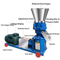 Nouvelle machine à granulés d'aliments pour animaux, machine à granulés d'aliments pour animaux, capacité de 200 kg/h, acier inoxydable 304 pour poulet, porc