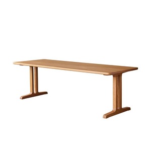 Nordic Geometric Long Desk Solid Wood Rectangle Stable Living Room <b>Dining</b> <b>Table</b> - Product Image 5