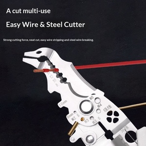 21 in one industrial grade chickpea elbow multifunctional <b>wire</b> <b>stripper</b> electrician special <b>wire</b> stripping artifact stainless - Product Image 2
