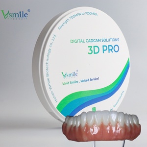 <span class=keywords><strong>Vsmile</strong></span> Blocs de Zircone 3D Pro pour Laboratoire Dentaire, 16 Couleurs, Classe II, Certifié CE, pour Coping/Contour Complet, 98mm, Système Ouvert - Product Image 1