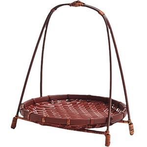 <b>Bamboo</b> hanging <b>basket</b> for tea ceremony storage, handmade detachable <b>bamboo</b> <b>basket</b>, fruit plate, tea snack <b>basket</b>, dried fruit - Product Image 5