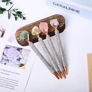 सजावट के लिए थोक उच्च गुणवत्ता वाली आत्मा क्रिस्टल कस्टम क्रिस्टल कच्चे पत्थर की कलम - Product Image 3