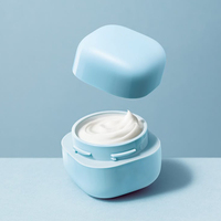 Pots en plastique d'emballage cosmétique 5g 10g 15g 20g 30g 50g pot de crème en plastique bleu blanc rose noir olive PP avec couvercle en plastique
