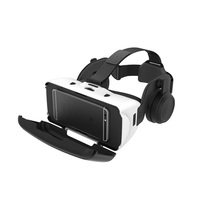 Lunettes VR 3D en carton polarisées Shinecon avec écran virtuel de 50 à 80 pouces, fonction de zoom, compatibles avec Android et iOS
