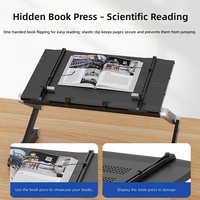 Table de lit pliable et portable pour ordinateur portable, bureau à domicile et étude