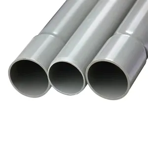 Supply high quality round plastic PVC pipe for water supply irrigation in China