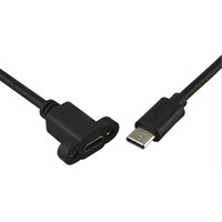 USB-C-Stecker auf USB-C-Buchse Verlängerungskabel mit Einbaustecker