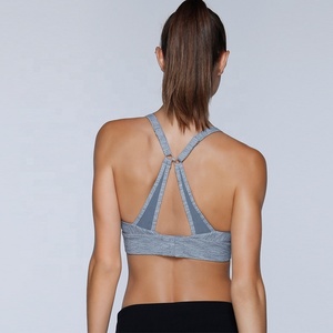 Mujer transpirable desgaste <span class=keywords><strong>de</strong></span> la yoga fitness cierre a correr gimnasio <span class=keywords><strong>sujetador</strong></span> <span class=keywords><strong>de</strong></span> <span class=keywords><strong>deporte</strong></span> en negro - Product Image 2