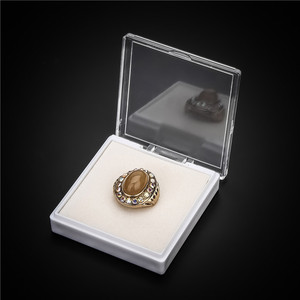 Scatola di immagazzinaggio in plastica trasparente con logo personalizzato per gioielli 24 componenti rimovibili scatola di plastica per esposizione di gioielli - Product Image 4