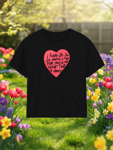 T-shirt casual da donna girocollo bianca a maniche corte con stampa a cuore e lettere, vestibilità comoda per primavera/estate - Product Image 2