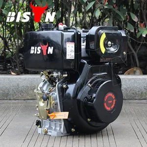 Bison (China) Single-Cilinder Diesel Motor Met Versnellingsbak Motor Buitenboordmotor Kleine Compacte Bouw Motor Voor Farm
