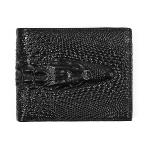 Portefeuille long en cuir véritable à motif d'alligator <span class=keywords><strong>Porte</strong></span>-cartes pour hommes Pochette pour téléphone portable <span class=keywords><strong>Porte</strong></span>-monnaie Carteira Portefeuilles pour hommes de haute qualité - Product Image 5